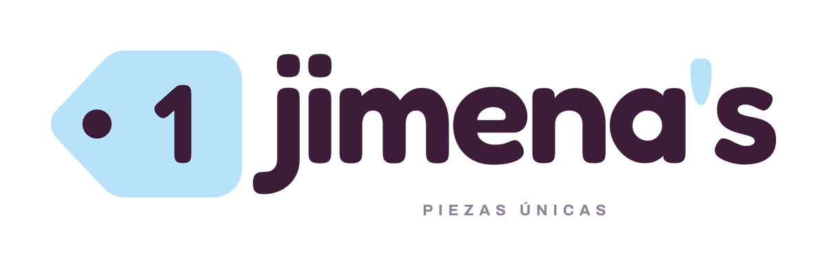Logo de jimena's con la etiqueta en cielo claro
